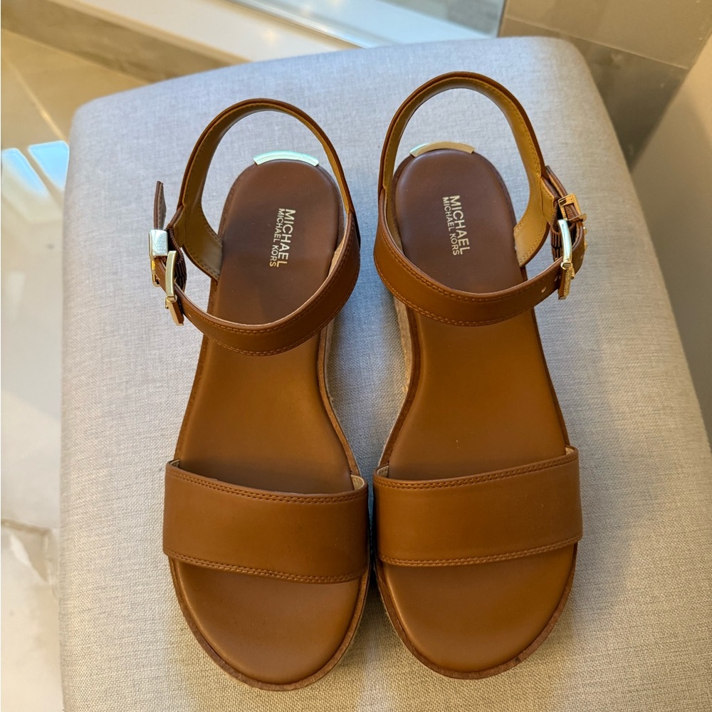 Michael Kors Brown Espadrille Wedges - Picture 4 of 4